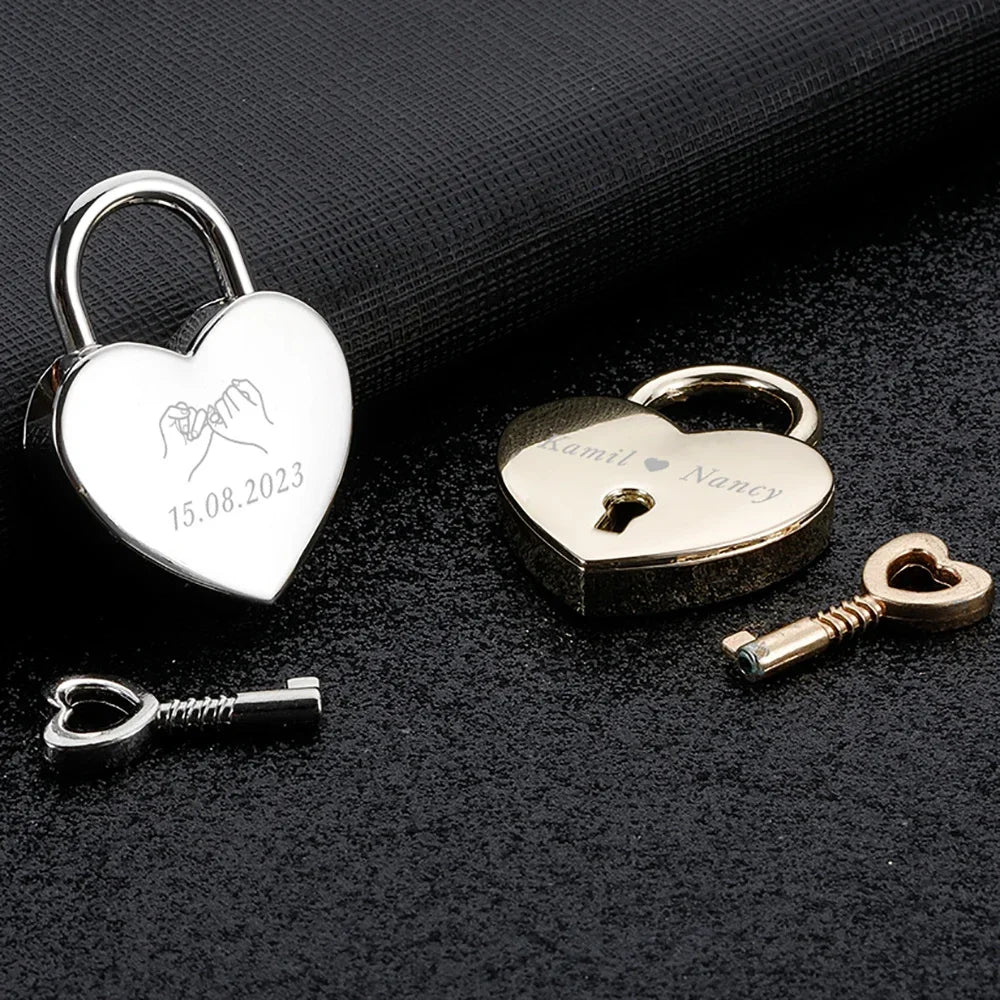 Chaveiro Cadeado do Amor Personalizado