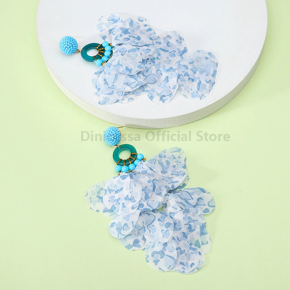 Brincos Glamour Floral Leopard