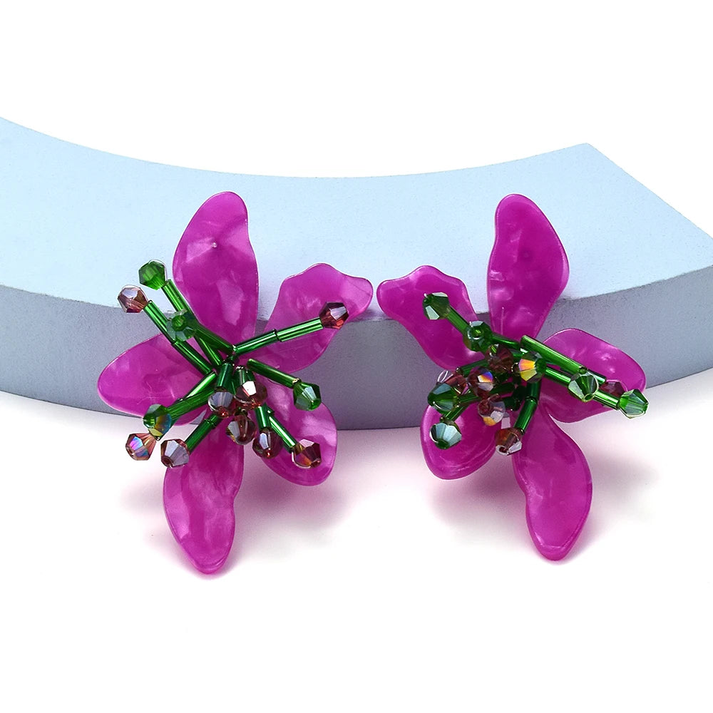 Brincos Florais Boêmia