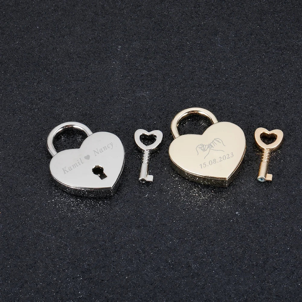 Chaveiro Cadeado do Amor Personalizado