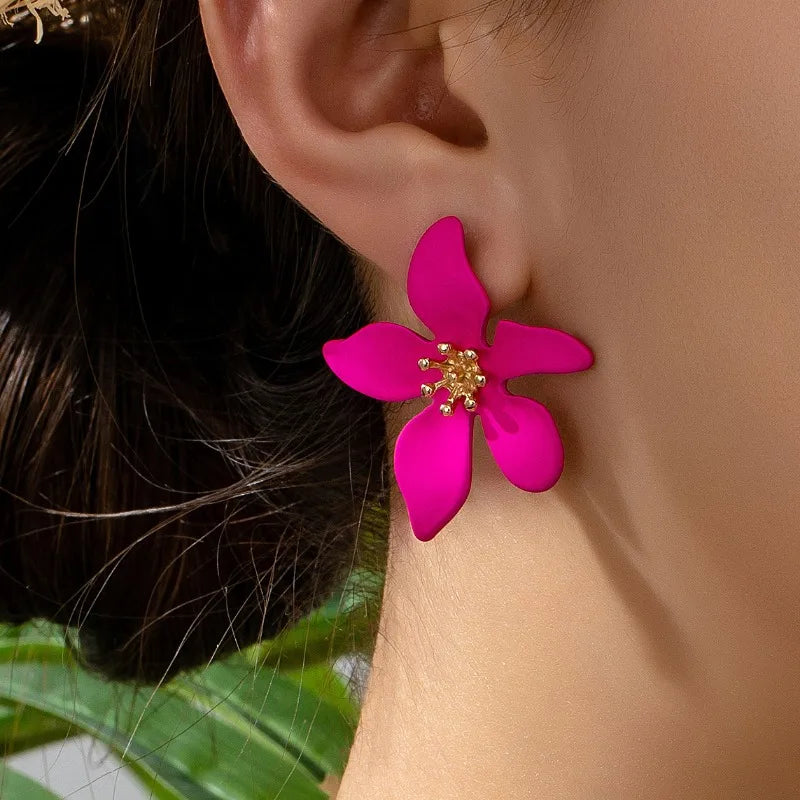 Brincos Flor Encanto Retro