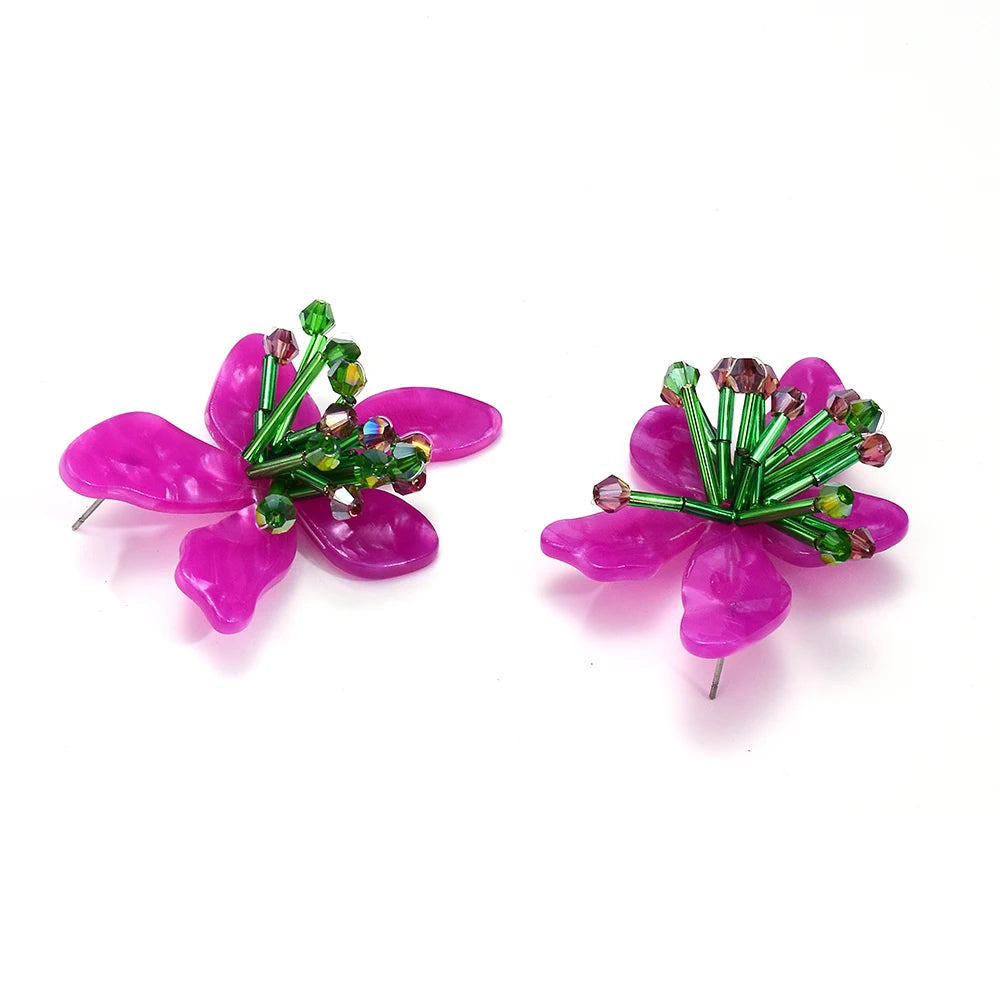 Brincos Florais Boêmia