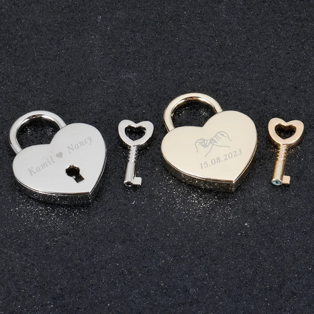 Chaveiro Cadeado do Amor Personalizado