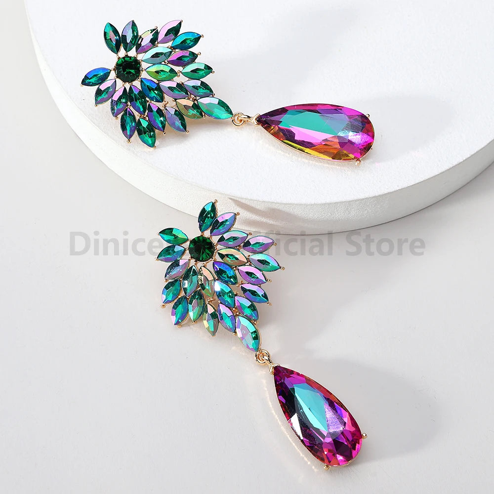Brincos Folhas Brilhantes