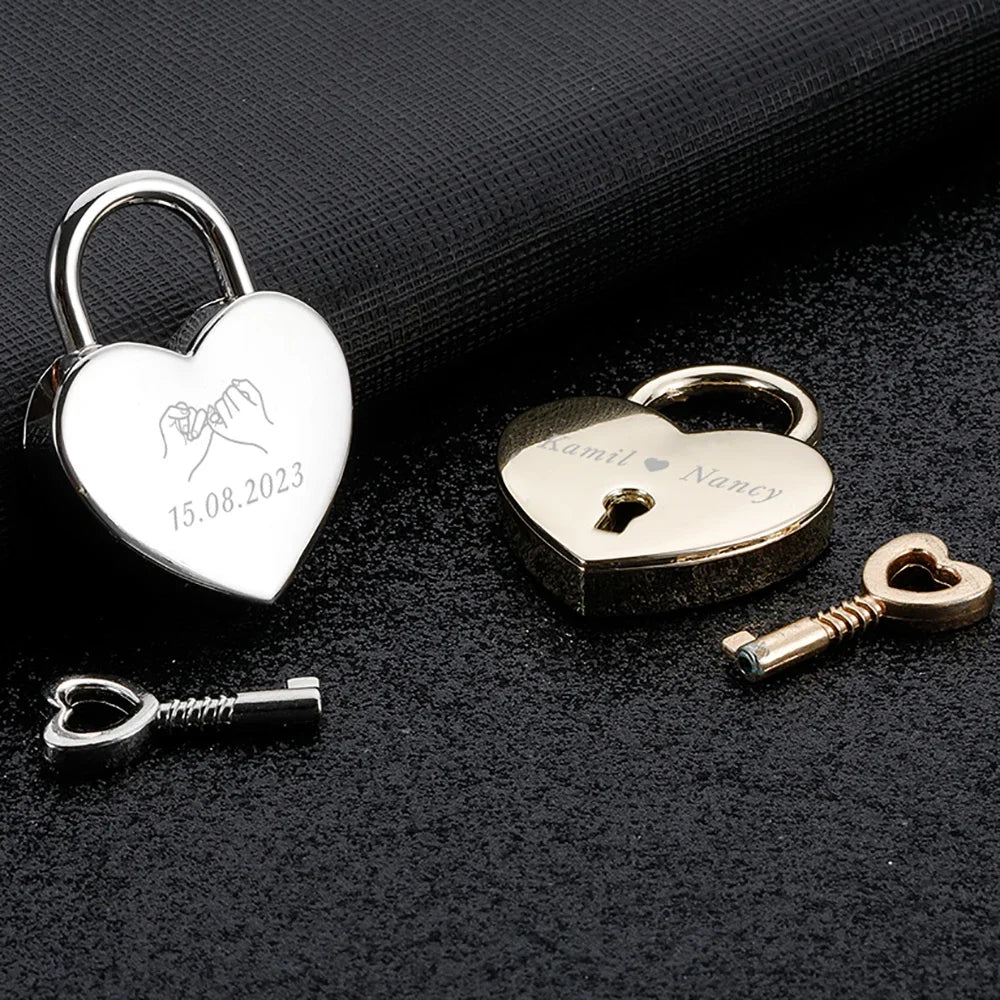 Chaveiro Cadeado do Amor Personalizado