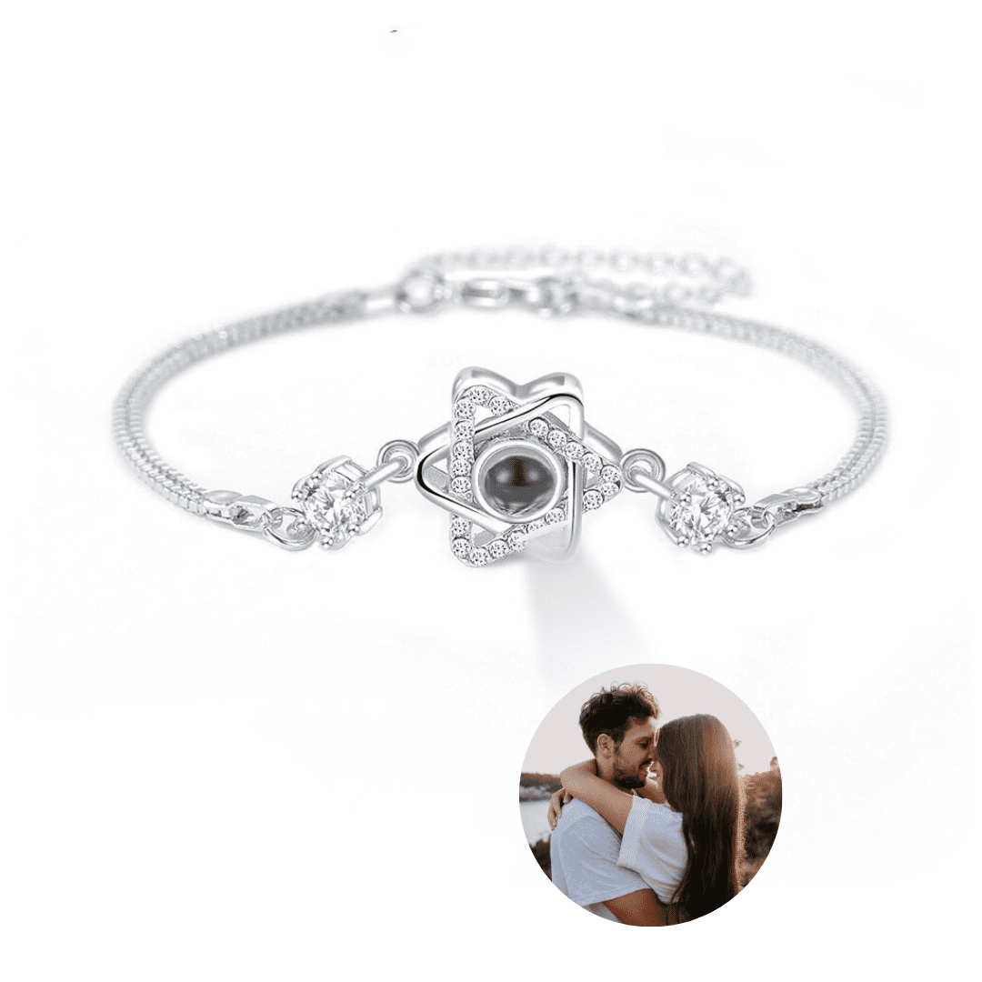 Pulseira Estrela Foto Personalizada - Uniquale