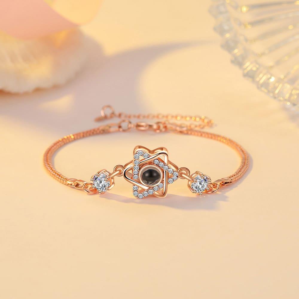 Pulseira Estrela Foto Personalizada - Uniquale